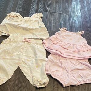 Wonderkids Pink and White Kids Matching Sets